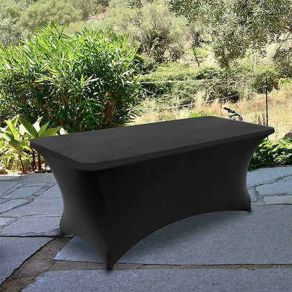 Rectangular Stretch Tablecloth Spandex Tight Table Cover Wedding Party Buffet