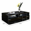 Modern Coffee Gloss Coffee Table NEW RGB LED Design Living Room