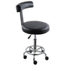 Salon Stool with Backrest Gas Lift Adjustable Swivel Barber Hairdresser Chair