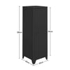Living Room Cabinet Metal 1 Door Storage Cupboard Shelves Stand Filling Cabinet