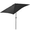 Rectangle Garden Patio Sun Parasol Outdoor Sunshade Umbrella Crank Tilt 3M