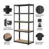 5 TIER METAL SHELF SHELVING UNIT STORAGE RACKING SHELVES SHED GARAGE WAREHOUSE