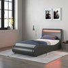 ORION LED LIGHTS BED FRAME - BLACK / WHITE - SINGLE / SMALL DOUBLE / DOUBLE