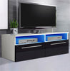 Modern 100cm TV Unit Stand Cabinet High Gloss Doors & Matt Body With Led Lights