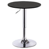 Round Bar Table Adjustable Height Rotating Tabletop Breakfast Dining Room Cafe