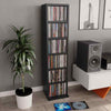 Stylish 8-Tier CD Cabinet Display Shelving Chipboard Freestanding Storage Furnit