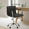 Cushioned Computer Office Desk Chair Chrome Legs Lift Swivel Small Adjustable