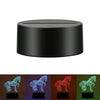 LED Lamp Base 3D Night Light Acrylic Plate Panel Holder +Remote Ctrl+USB Cable