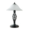 Barley Twist Table Lamp Traditional Glass Living Room 47CM Tall Light LED Bulb