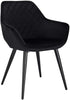 1x Dining Chair w/ Velvet Padded Metal Legs Kitchen Living Room Counter Lounge