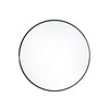 Slim Metal Frame Circular Round Glass Bathroom Bedroom Entryway Vanity Mirror