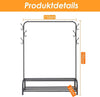 Heavy Duty Clothes Rail Metal Garment Hanging Stand Shoe Rack Home Storage Shelf