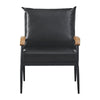 1 Seat 4 Colors Faux Leather Sofa Living Room Armchair Metal Legs Simple Modern