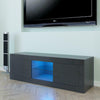 Modern TV Unit Cabinet Stand Sideboard High Gloss Two Doors LED Lights