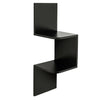 Corner Book Shelf Wall Unit Storage White 2 Tier Floating Display Stand Bookcase