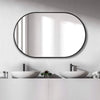 70*40cm Oval Arched Wall Mounted Mirror Bathroom Bedroom Makeup Dressing Mirror