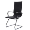 CHROME CANTILEVER FIXED BASE OFFICE CHAIR COMPUTER DESK MEETING ROOM HIGH BACK