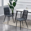 Set of 2 Faux Matte Suede Leather Dining Chairs home & restaurants Henri