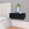 2pcs Floating Nightstands Wall-Mounted Shelf Table with Drawer Chipboard Bedroom