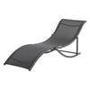 2Pc Rocker Garden Rocking Chair Sun Lounger Outdoor Furniture Relaxing Bed Patio