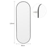 120cm Full Length Metal Frame Dressing Mirror Wall Mounted Bedroom Hallway Decor
