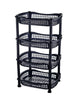 Strong 4 Tier Vegetable Rack Fruit Storage Kitchen Utility Stacking Basket