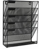 5 Tier Wall Mesh in Tray Hanging Wall File Mail Magazine Organiser Holder