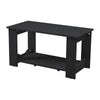 Modern Coffee Tea Table Writing Desk with Lower Shelf Storage Unit Home Office