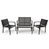 Outdoor Garden Textiles Furniture Conservatory Sets with Table and Chairs for 4