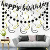 LARGE HAPPY BIRTHDAY SELF INFLATING BALLOON BANNER BUNTING PARTY DECORATION UK