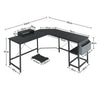 L-Shape Corner Gaming Desk Computer PC Workstation Writing Table Two Worktop NEW