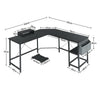 L Shape Corner Computer Desk Laptop PC Study Table HomeOffice Workstation Gaming