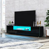 LED Light Storage Cabinet TV Stand High Gloss Doors Drawers Media Unit Sideboard