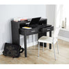 REGIS EXTENDING CONSOLE TABLE STUDY COMPUTER DESK 2 DRAWERS RETRACTABLE SHELF