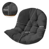 Swing Hanging Egg Rattan Chair Seat Tufted Round Mats Garden Patio Cushion Cover