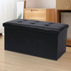 2 Seater Ottoman Leather Double Bed Living Room Folding Storage Footstool Pouffe
