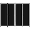 3/4/5/6-Panel Room Divider Folding Partition Privacy Screen Separator 4 Colors