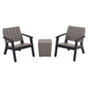 Garden Furniture Set Patio Table & Chair 2 Armchairs Coffee Tea Storage Table UK