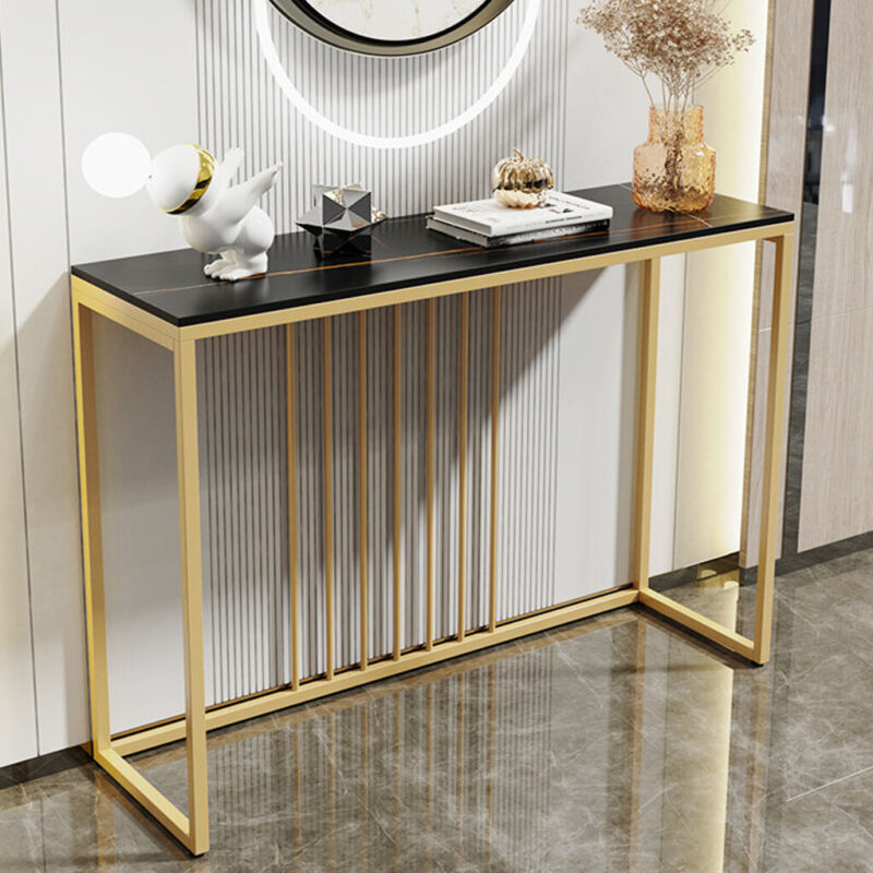 Large Slim Marble Console Table Hallway Foyer Wall Side Table Window S ...