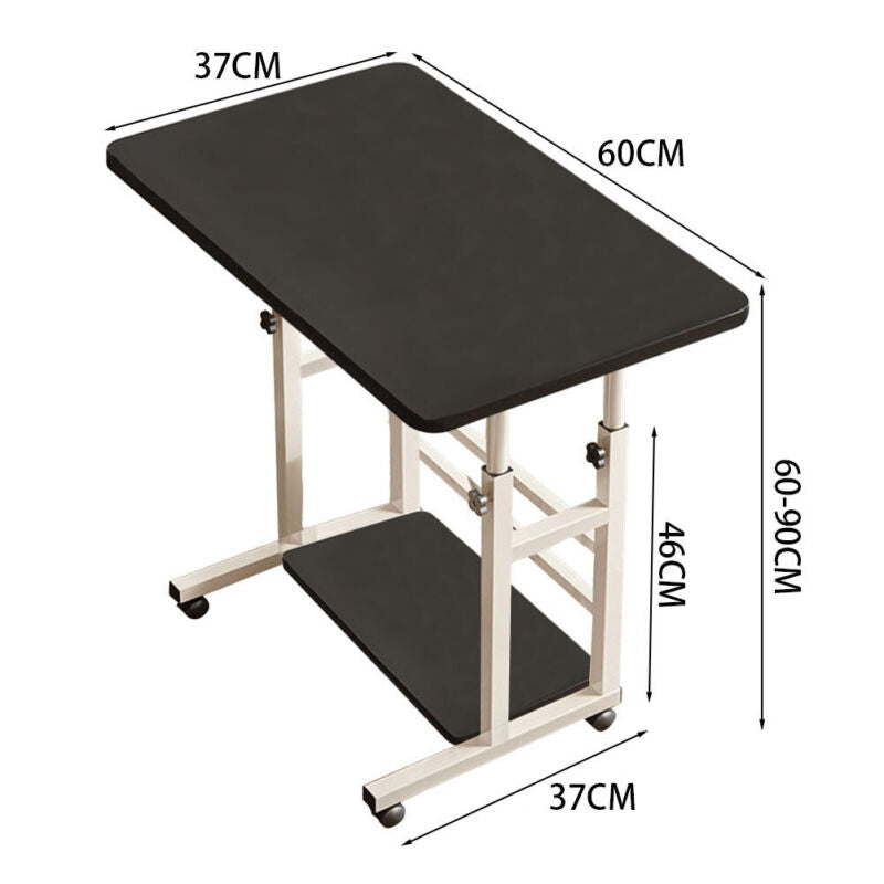 Adjustable Mobile Laptop Table Notebook Desk Sofa Bed Tray Computer StorageShelf