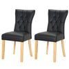 Set of 2 4 Dining Chair Faux Leather Padded Chair Kitchen Restaurant Dinner Seat