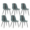 Mondeer Dining Chairs Set 2/4/6 Fabric Upholstered Seat Metal Legs Dining Room