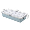 Stackable Plastic Storage Boxes Under-Bed Container Home Bedroom Lid & Wheels UK