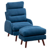 Frosted Velvet Upholstered Recliner Chair Armchair Sleeper Chair Single Sofa Bed