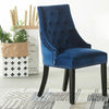 Tufted Studded Velvet Dining Accent Chair Victoria Door Knocker | SINGLE WINDSOR