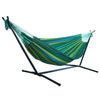 2-Person Hammock with Premium Canvas & 200KG Capacity Metal Stand Hammock Garden