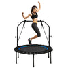 40" Foldable Fitness Trampoline Kids Adult Exercise Jump Rebounder W/ Handle