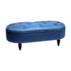 Velvet Upholstered Bench Bedroom Hallway Waiting Room Stool Window Seat Pouffe