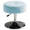 Velvet Round Gas Lift Barstool Swivel Dining Stool Makeup Chair Padded Footstool