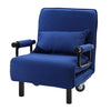 Fold Out Sofa Bed Armchair Recliner Guest Single Sleeper Lounge Chair Adjustable